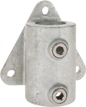 1-1/2" Pipe, Wall Mount Flange, Malleable Iron Flange Pipe Rail Fitting