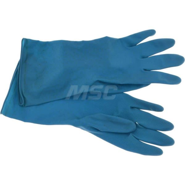 Chemical Resistant Gloves: Small, 18 mil Thick, Latex, Unsupported