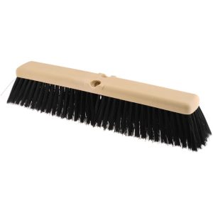 Push Broom: 18" Wide, Polypropylene Bristle