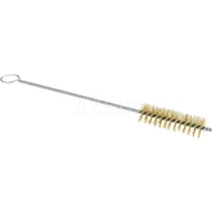 2-1/2" Long x 11/16" Diam Brass Twisted Wire Bristle Brush