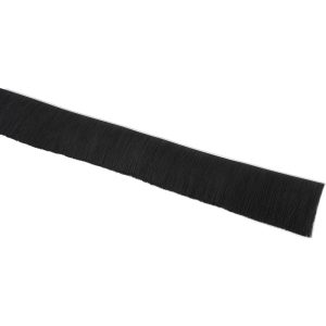 1/2" Back Strip Brush Width, Metal Black Nylon Strip Brush