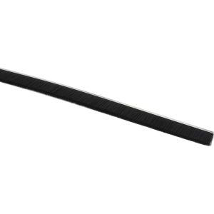 5/16" Back Strip Brush Width, Metal Black Nylon Strip Brush