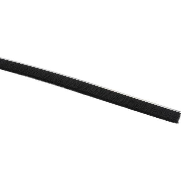 5/16" Back Strip Brush Width, Metal Black Nylon Strip Brush