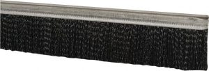 1/2" Back Strip Brush Width, Metal Black Nylon Strip Brush