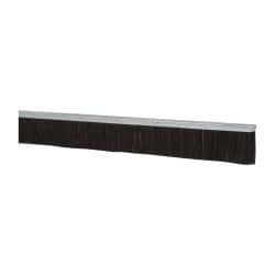 1/2" Back Strip Brush Width, Metal Black Nylon Strip Brush