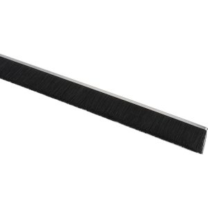 1/2" Back Strip Brush Width, Metal Black Nylon Strip Brush