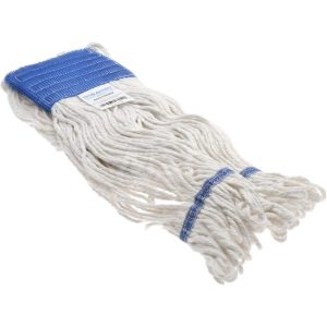 Wet Mop Loop: Clamp Jaw, Medium, White Mop, Cotton