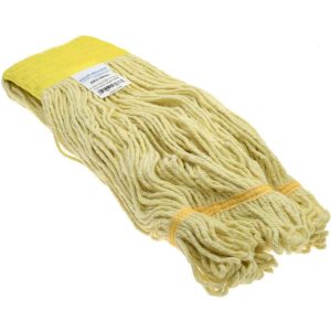 Wet Mop Loop: Clamp Jaw, Large, Orange Mop, Rayon