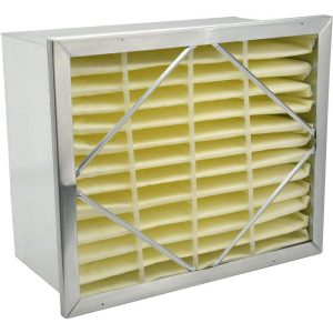 Pleated Air Filter: 16 x 25 x 4", MERV 11, Wire-Backed Pleated