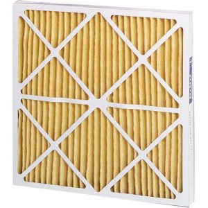 Pleated Air Filter: 16 x 16 x 2", MERV 11, Wire-Backed Pleated