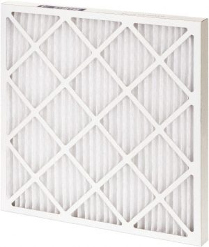 Pleated Air Filter: 16 x 16 x 2", MERV 8, 30 to 35% Efficiency, Wire-Backed Pleated
