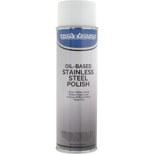 Stainless Steel Cleaner & Polish: Aerosol, 20 fl oz Can, Moderate