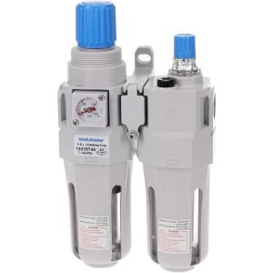 FRL Combination Unit: 1/2 NPT, Standard with Pressure Gauge