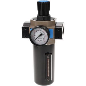 FRL Combination Unit: 3/4 NPT, Heavy-Duty with Pressure Gauge