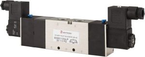 Stacking Solenoid Valve: Internal Pilot, 5-Way, 3 Position, Solenoid Return
