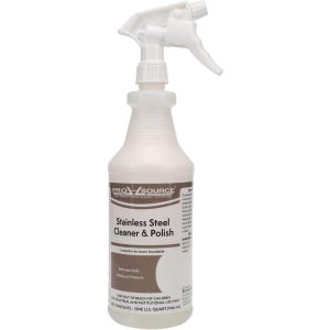 Stainless Steel Cleaner & Polish: Liquid, 32 fl oz Bottle
