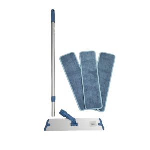 Wet Mop Pad: Hook & Loop, Microfiber