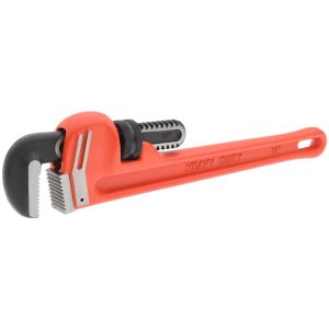 Straight Pipe Wrench: 14" OAL, Cast Iron