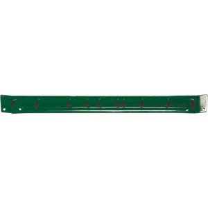 20 Lb, 3" Projection, 1-1/2" Wide, 17-1/4" High, Aluminum, Enamel Finish, Broom Holder