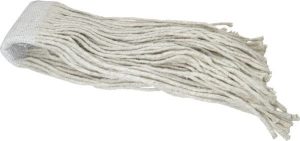 Wet Mop Cut: Clamp Jaw, X-Large, White Mop, Cotton