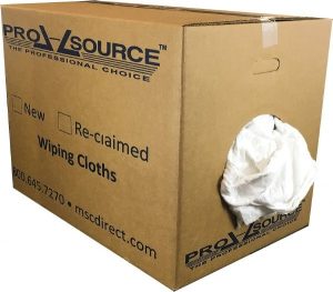Wet Mop Cut: Clamp Jaw, X-Large, White Mop, Rayon