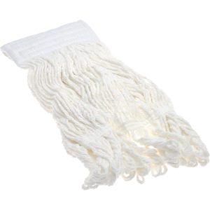 Wet Mop Loop: Clamp Jaw, X-Small, White Mop, Rayon
