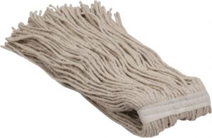 Wet Mop Cut: Clamp Jaw, X-Large, White Mop, Cotton