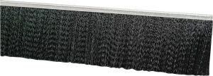 3/16" Back Strip Brush Width, Metal Black Nylon Strip Brush