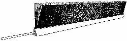 1/2" Back Strip Brush Width, Stainless Steel Back Strip Brush