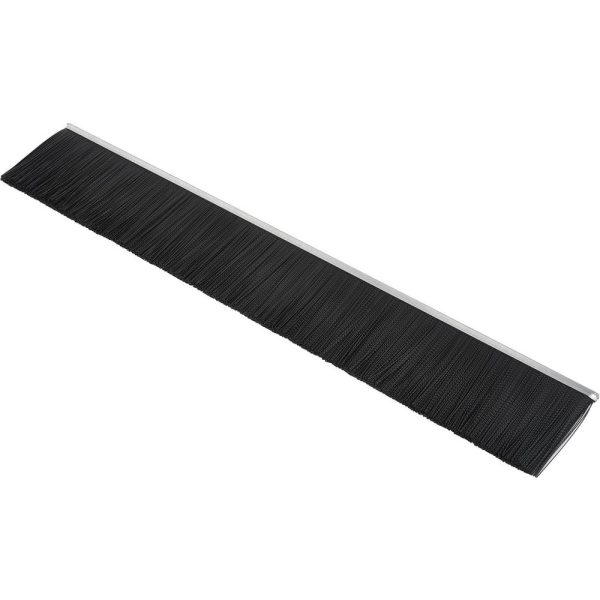 1/2" Back Strip Brush Width, Metal Black Nylon Strip Brush