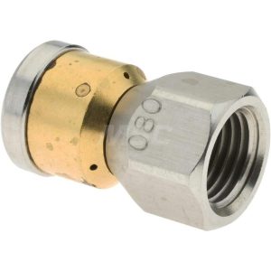 3,000 psi Rotating, Stainless Steel, Sewer Pressure Washer Nozzle