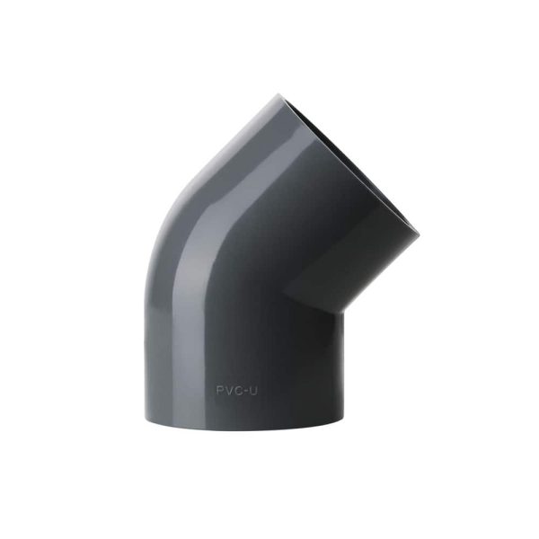 4" PVC Plastic Pipe 45° Elbow
