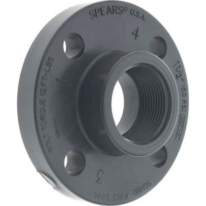1-1/2" PVC Plastic Pipe Flange (One Piece)