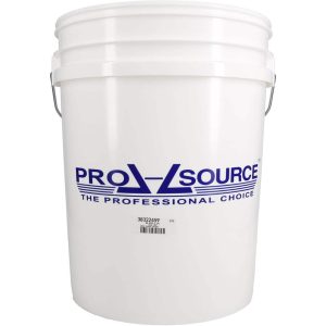 5 Gal, 14.5669" High, High-Density Polyethylene Round White Single Pail
