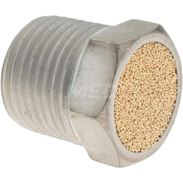 Pneumatic Breather Vent Muffler: 3/8" Male NPT