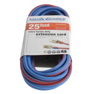 25', 14/3 Gauge/Conductors, Blue/Red Outdoor Extension Cord