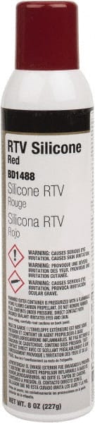 Sealant: 8 oz Red, RTV Silicone