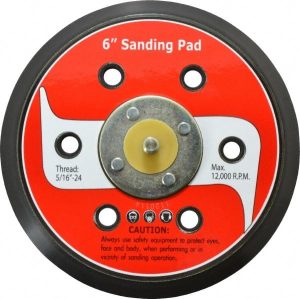 6" Diam Hook & Loop Disc Backing Pad