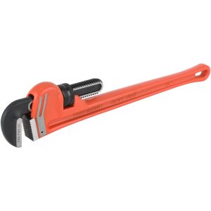 Straight Pipe Wrench: 24" OAL, Cast Iron