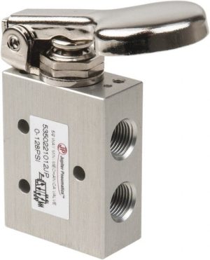 5-Way & 2-Position Air Valve: Finger Button & Spring Actuator