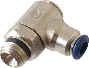 Air Flow Control Valve: Bi-Directional Screw Adjusted Flow Control, 1/4" Tube OD
