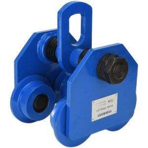 Trolleys; Type: Wide Flange ; Minimum Radius (Inch): 55.1200 ; Flange Width (Inch): 4.49 to 7.99 ; Flange Width (mm): 114.00 to 203.00 ; I-Beam Height Range: 9.45 to 24.8 in ; Minimum Radius: 55.120