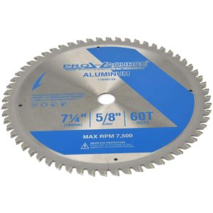 Wet & Dry Cut Saw Blade: 7-1/4" Dia, 5/8" Arbor Hole, 0.0787" Kerf Width, 60 Teeth