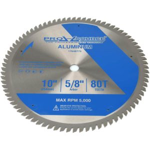 Wet & Dry Cut Saw Blade: 10" Dia, 5/8" Arbor Hole, 0.0945" Kerf Width, 80 Teeth