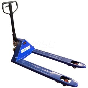 Manual Pallet Truck: 5,500 lb Capacity, 27" OAW, 27" Forks