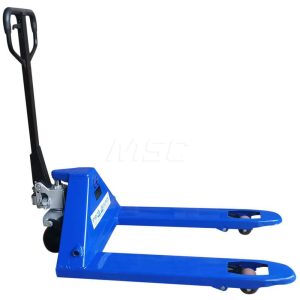Manual Pallet Truck: 5,500 lb Capacity, 27" OAW, 27" Forks