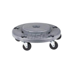 Round Polyethylene Twist-On Trash Can Dolly