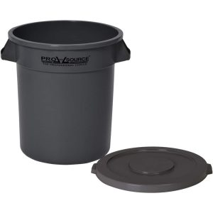 Trash Cans & Recycling Containers; Product Type: Institutional Can ; Container Capacity: 10 gal ; Container Shape: Round ; Container Material: Polyethylene ; Color: Gray