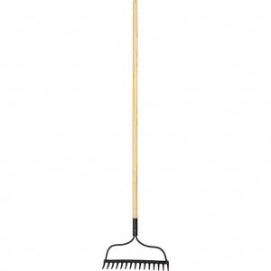 Bow Rake with 52-3/4" Straight Wood Handle