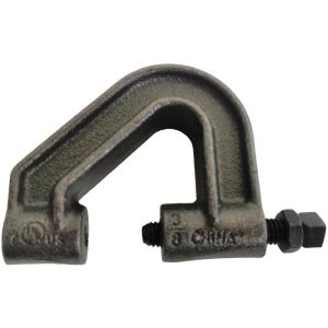 Beam Clamps & C-Clamps; Clamp Type: C-Clamp ; Material: Malleable Iron ; Finish: Plain ; Load Capacity (Lb. - 3 Decimals): 350.000 ; Rod Size: 3/8 (Inch)